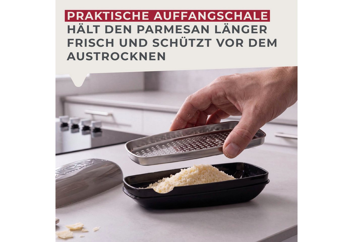 FACKELMANN Käsereibe Parmesanreibe – Bild 4 von 5