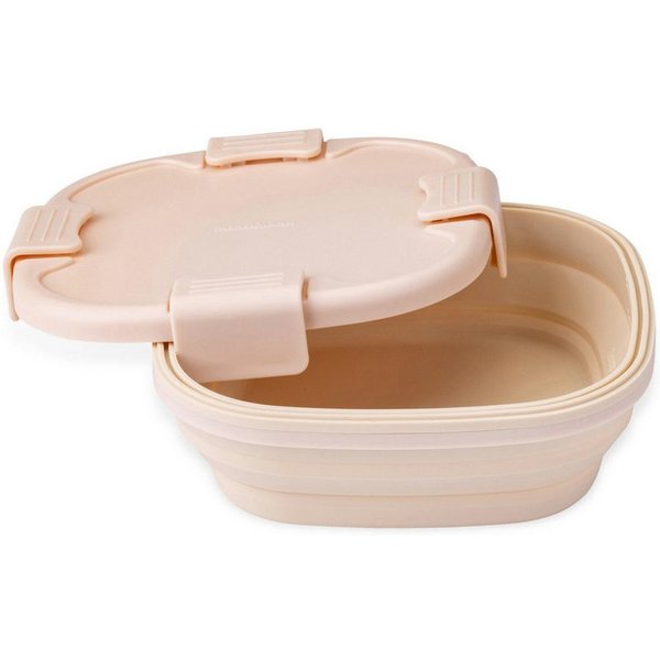 FACKELMANN Lunchbox Snacking-Box, Faltbare Brotdose, kompakt