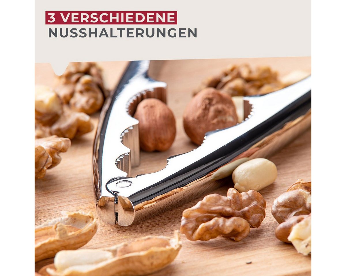 FACKELMANN Nussknacker aus verchromten Zink 17cm – Bild 2 von 5