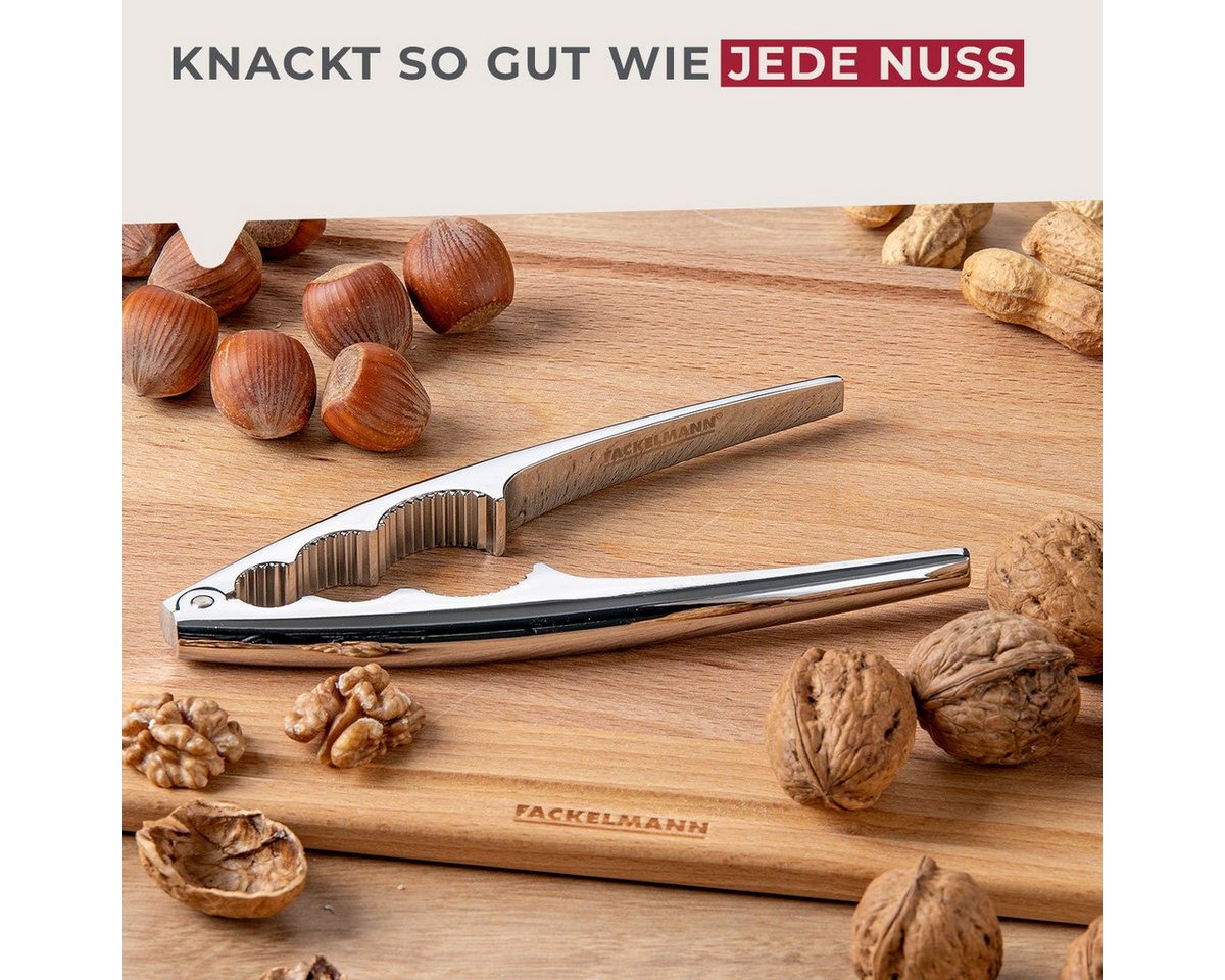 FACKELMANN Nussknacker aus verchromten Zink 17cm – Bild 4 von 5