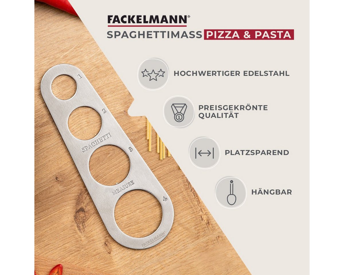 FACKELMANN Teigportionierer Spaghettimaß, Pasta-Portionierer, Nudelmessgerät, Edelstahl – Bild 2 von 5