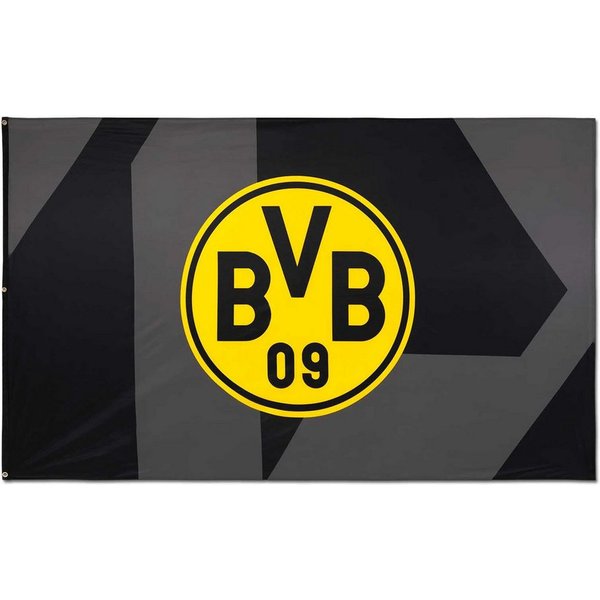 BVB Fahne BVB-Hissfahne schwarz 250x150cm