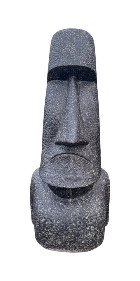 FaHome Gartenfigur Rapa NUI Moai Statue, Skulptur Garten Lavasand-Steingemisch Figur, Kultursymbol der Osterinsel- 150cm /200cm – Bild 2 von 5