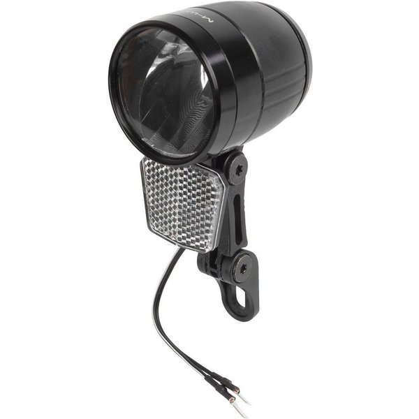 M-Wave Fahrrad-Frontlicht LED E Bike Scheinwerfer M Wave Apollon 100 Lux 6 48 V 14W schwarz