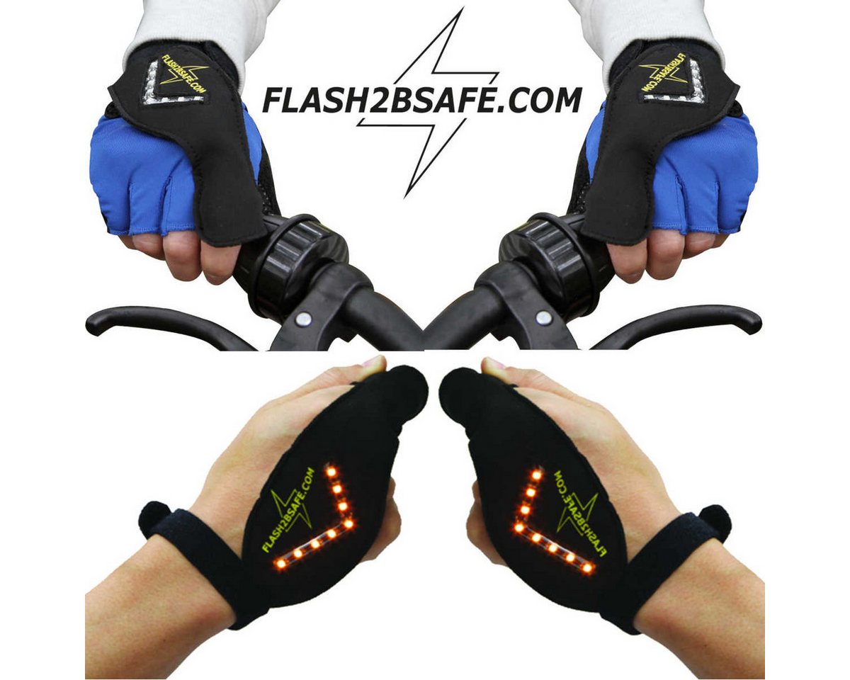 flash2besafe Fahrradhandschuhe Flash2besafe Der Original Hand-Blinker fürs Fahrrad – Bild 3 von 5