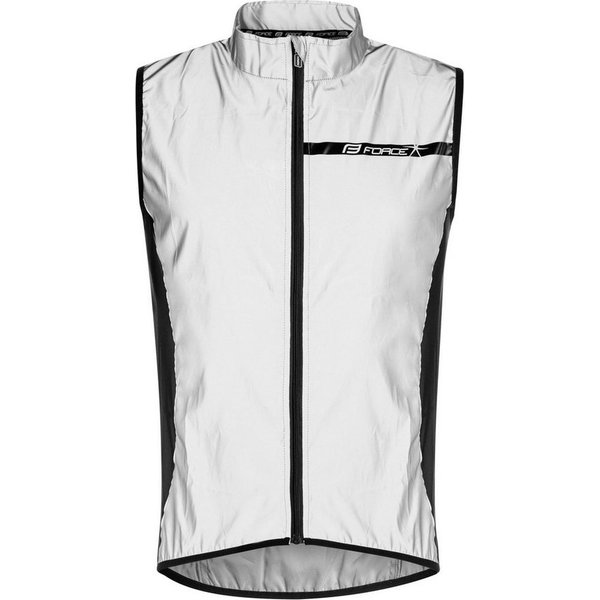 FORCE Fahrradjacke Weste FORCE FLASH hoch-reflektive +15 °C und darüber %%%