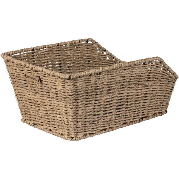 Basil Fahrradkorb Basil Hinterradkorb Cento Rattan Look seegras 47x34x22 cm