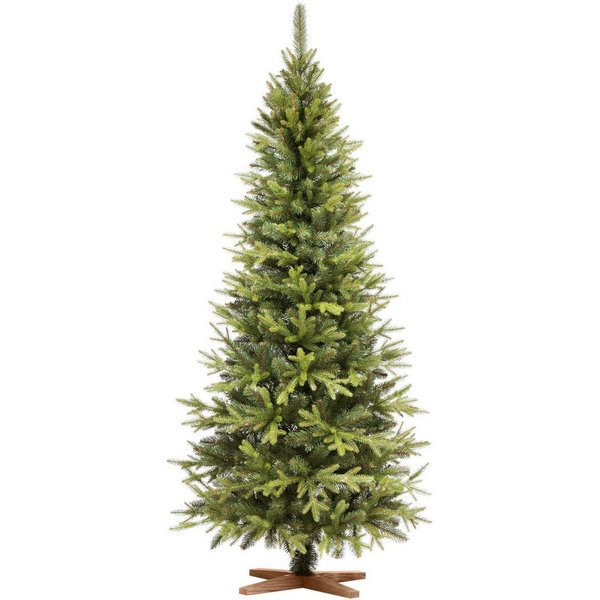 Fairytrees Künstlicher Weihnachtsbaum FT05, Nordmanntanne SLIM Premium, NORDMANNTANNE SLIM Premium