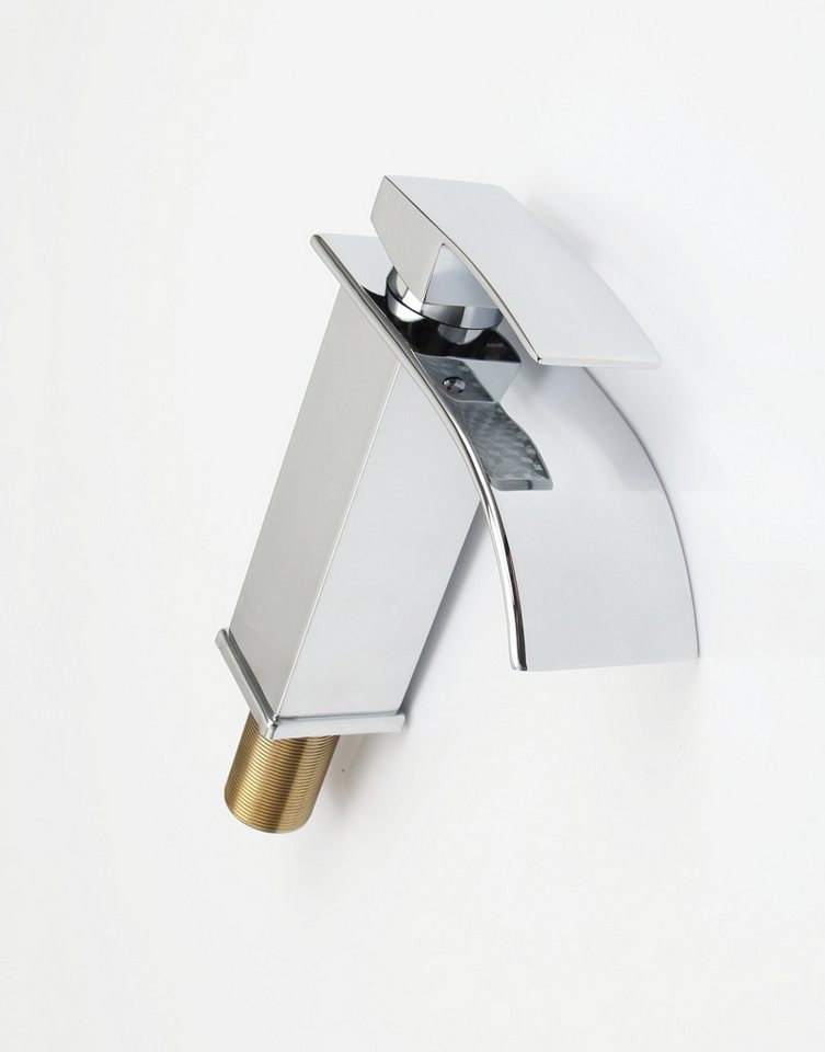 Faizee Home Badarmatur Wasserfall Chrome moderne Bad- & Küchenarmatur, auslaufsicher – Bild 3 von 5