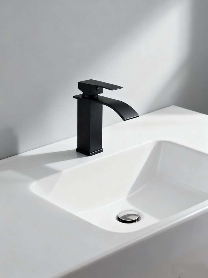 Faizee Home Badarmatur Badarmatur Wasserfall Waschtischarmatur Badarmatur Wasserhahn – Bild 3 von 5