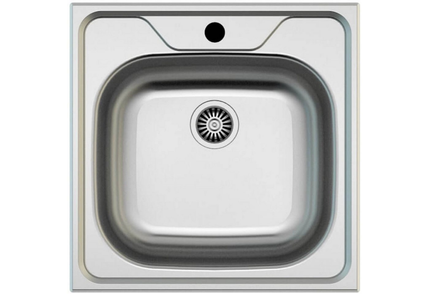 Faizee Home Edelstahlspüle Einbauspüle mit Armatur – Edelstahl Komplettset für Küchen, 50x40 cm – Bild 3 von 5