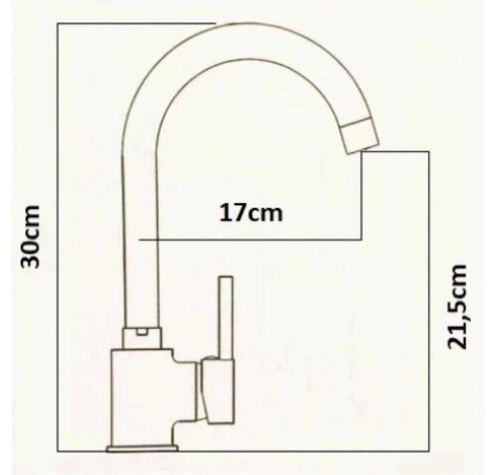 Faizee Möbel Edelstahlspüle Edelstahlspüle 50,5x55+Spülkorb(Armatur wählbar) Küchenspülbecken – Bild 2 von 5