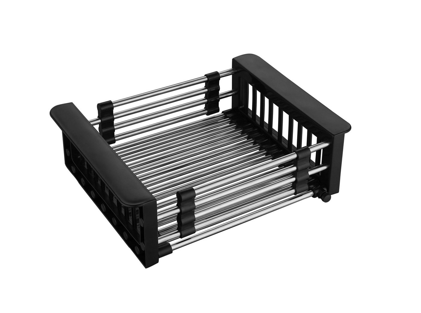 Faizee Möbel Edelstahlspüle Edelstahlspüle 50,5x55+Spülkorb(Armatur wählbar) Küchenspülbecken – Bild 5 von 5