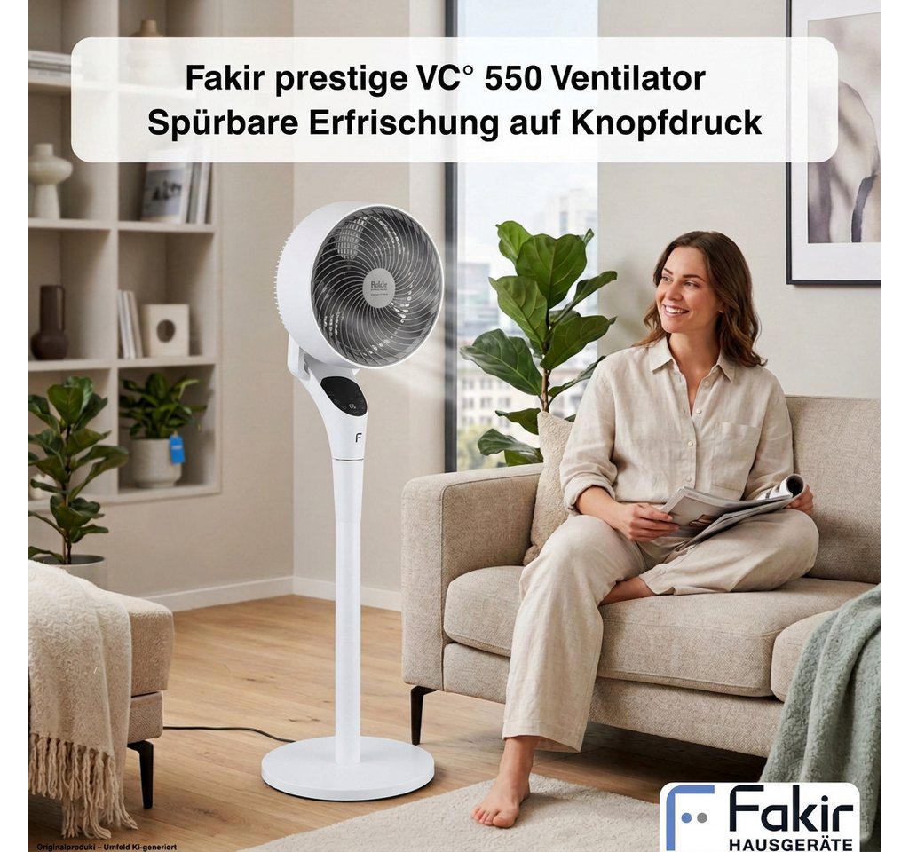 FAKIR Standventilator Stand Tisch Ventilator 2in1 prestige VC550 3D Oszilation – Bild 2 von 5