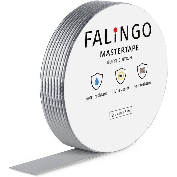 FALINGO Dichtungsband Wasserdichtes Klebeband, Butyl Klebeband für Dach, Wand, Fenster, Rohr, Hohe Klebekraft