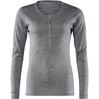 FALKE Damen Langarmshirt Silk-Wool, Größe L in Grau