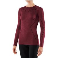 FALKE Damen Langarmshirt Wool-Tech, Größe XL in Lila