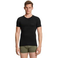 FALKE Herren Kurzarmshirt Wool-Tech Light, Größe L in Schwarz