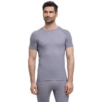 FALKE Herren Kurzarmshirt Wool-Tech Light, Größe L in Grau