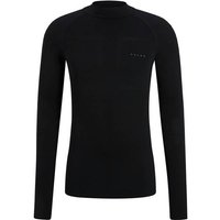 FALKE Herren Langarmshirt Warm, Größe M in Schwarz