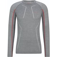 FALKE Herren Langarmshirt Wool-Tech, Größe 2XL in Grau