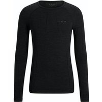 FALKE Herren Langarmshirt Wool-Tech, Größe XL in Schwarz