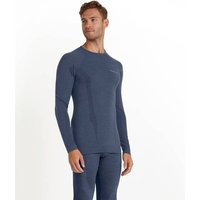 FALKE Herren Unterhemd WT Longsleeve m, Größe 2XL in Blau