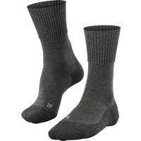 FALKE TK1 Wool Herren Socken, Größe 42-43 in Grau