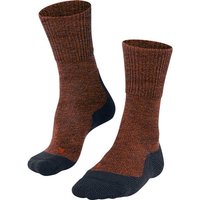 FALKE TK1 Wool Herren Socken, Größe 39-41 in Orange