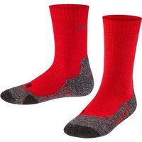 FALKE TK2 Kinder Socken, Größe 35-38 in Rot