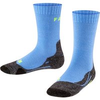 FALKE TK2 Kinder Socken, Größe 23-26 in Blau