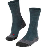 FALKE TK2 Melange Herren Socken, Größe 44-45 in Grün