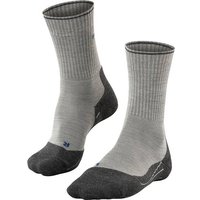 FALKE TK2 Wool Silk Herren Socken, Größe 46-48 in Grau