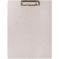 Falken Klemmbrett "PURE RAW", für DIN A4, grau, aus unbehandelter Graupappe, Metallklemme