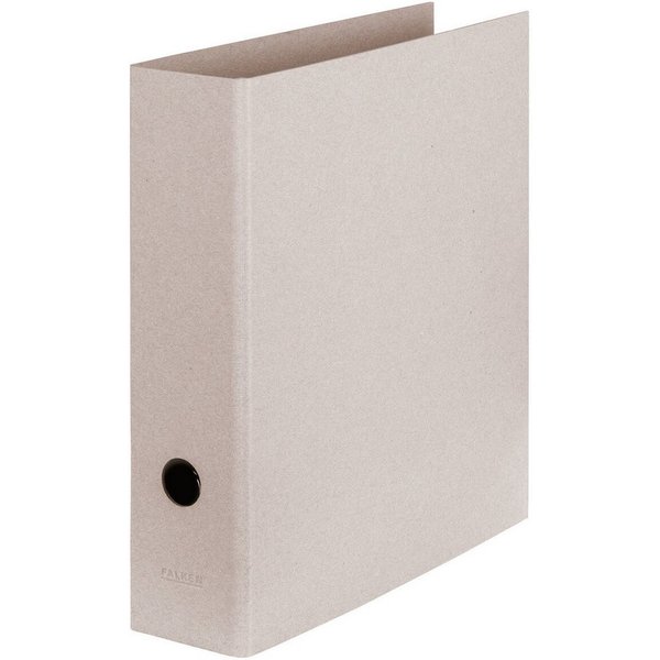 Falken Ordner "Pure RAW" DIN A4, aus unbehandelter Graupappe, 8cm Rückenbreite, grau