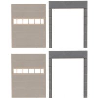 2 Wandelemente mit Toren - Goldbeck