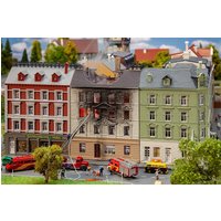 Brennendes Wohnhaus