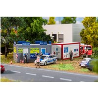 Bürocontainer Polizei und DRK
