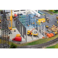Industriehalle im Bau, Systembau