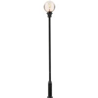 LED-Parklaterne, Kugel-Aufsatzleuchte, warmweiß