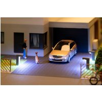 LED-Wegleuchte, anthrazit, warmweiß, 3 Stück