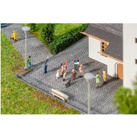 PREMIUM Straßenfolie Kopfsteinpflaster, dunkelgrau