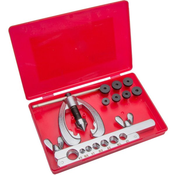 Falon-Tech Bördelgerät Bördelgerät Bördel Werkzeug Bremsleitung Bördeln Bördelwerkzeug Set, (9-tlg)