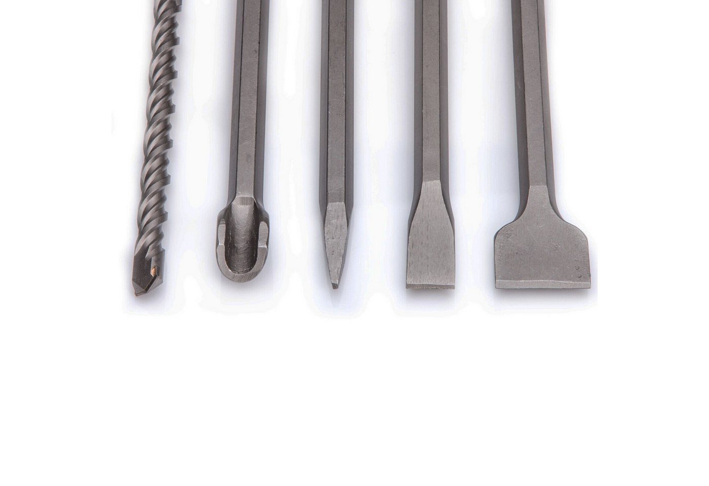 Falon-Tech Bohrer- und Meißelsatz Betonbohrer Bohrerset Meißelset Bohrer Meißel Steinbohrer Set 17 SDS+, (17-tlg) – Bild 2 von 4