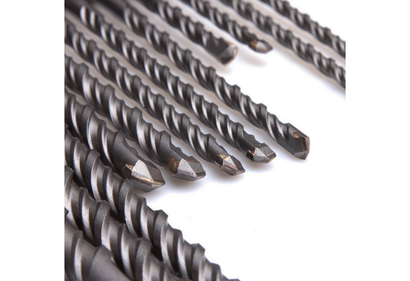 Falon-Tech Bohrer- und Meißelsatz Betonbohrer Bohrerset Meißelset Bohrer Meißel Steinbohrer Set 17 SDS+, (17-tlg) – Bild 3 von 4
