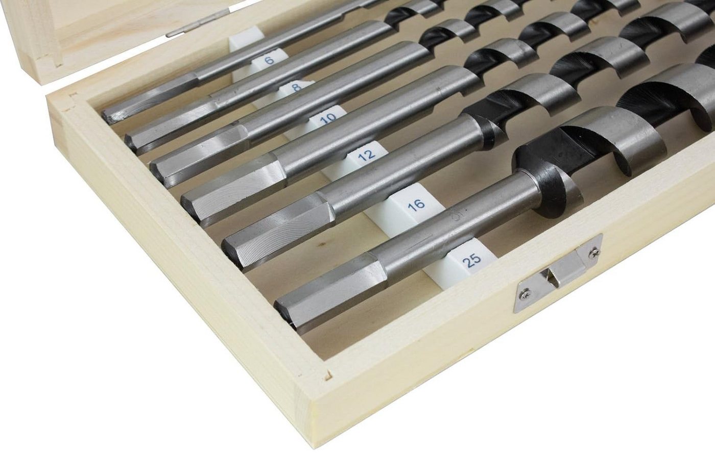 Falon-Tech Schlangenbohrer Holzbohrer Schlangenbohrer Set mit 6 Stück. (6-25 mm), (6-tlg) – Bild 3 von 3