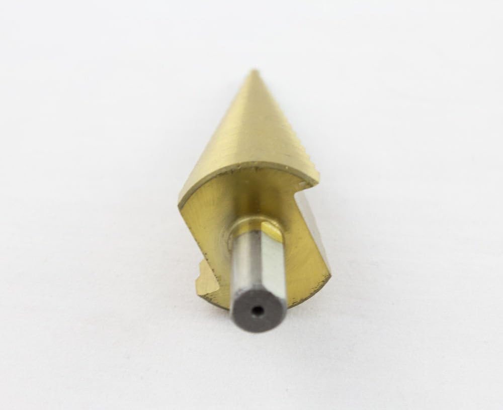 Falon-Tech Stufenbohrer HSS TIN Stufenbohrer Titan Schälbohrer Konusbohrer 4-32mm, (1-tlg) – Bild 3 von 3