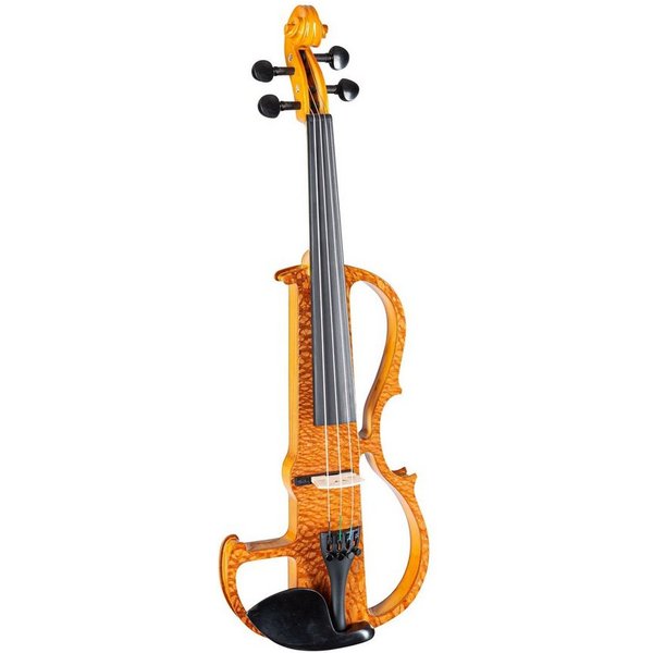 FAME E-Violine, EV-1904 Elektrische Violine Professionelle E-Geige Shadow Tonabnehmersystem 2-Band-Klangregelung Aux-Eingang, Violinen / Geigen, Elektrische Vio