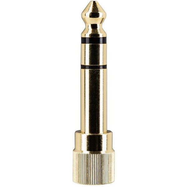 FAME Kopfhörer (Audio 6,35mm Adapter, Gold, Kopfhörer Adapter)