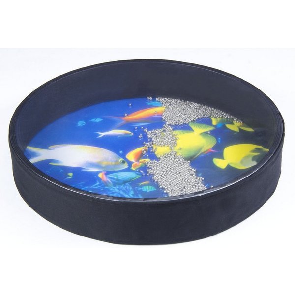 FAME Trommel,16" Ocean Drum Vielseitige Ritual Percussion Holz mit Kunststofffell Realistische Meeresklänge Ideal für Unterwegs Custom Farbe, Percussion, Ritual
